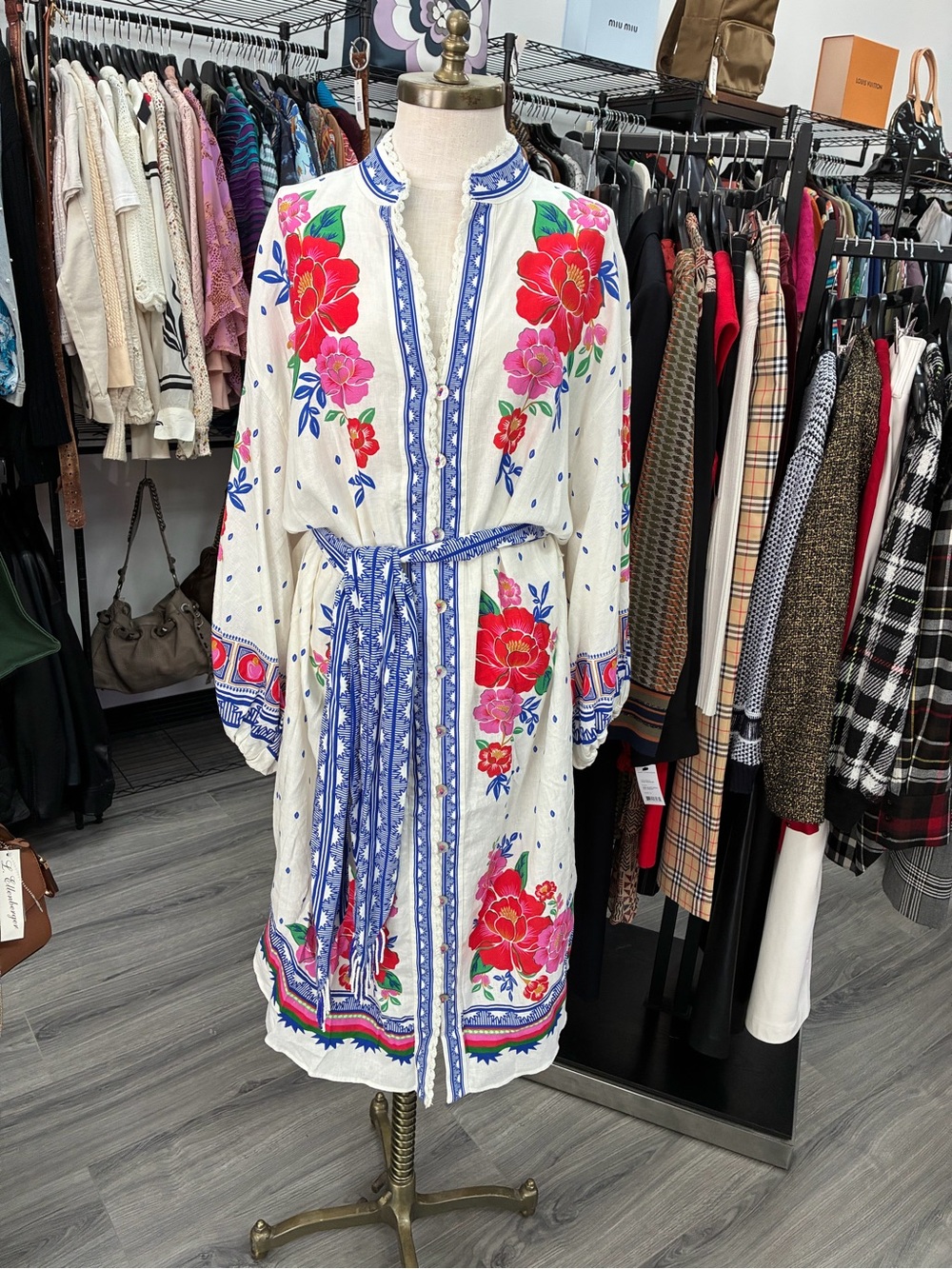 Farm Rio NWT Floral Tunic Dress with Belt